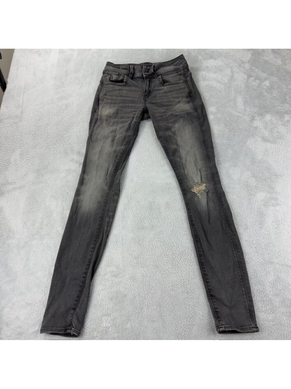 G Star RAW Lynn Mid Skinny Black Denim Jeans Women’s Size 26 x 32 US